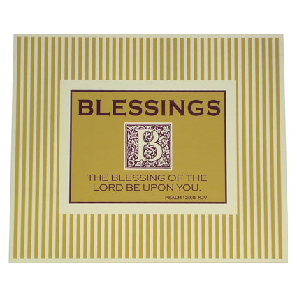 BLESSINGS WOOD PLAQUE