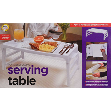 PORTABLE SERVING TABLE