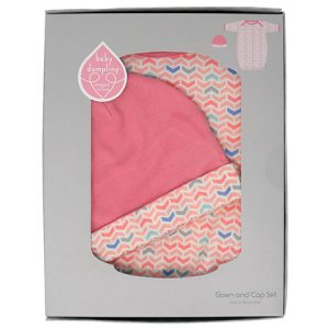 PINK CAP & GOWN SET 0-6MO