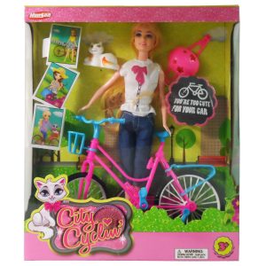 GIRL W/BIKE AND ACCESSORIES