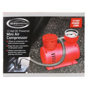 MINI AIR COMPRESSOR ASSORTED BLUE/RED