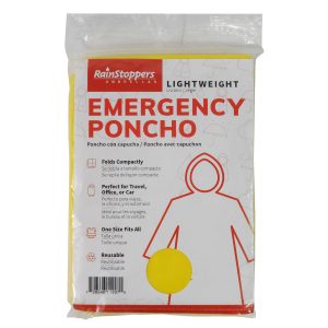 ADULT EMERGENCY PONCHOS ASSORTED COLORS