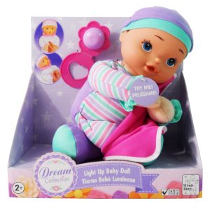 13" LIGHT UP BABY DOLL 2 ASST
