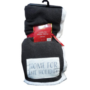 SHERPA HOME FOR THE HOLIDAYS BLANKETS