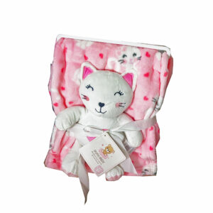 BLANKET PLUSH GIFT SET PINK