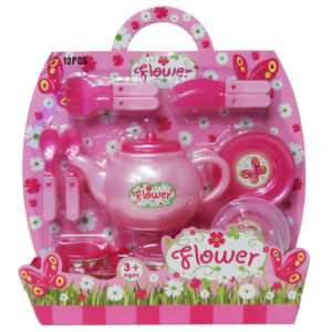 FLOWER TEA SET CARDED