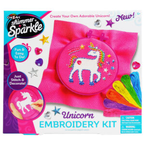 SHIMMER AND SHINE UNICORN EMBROIDERY KIT