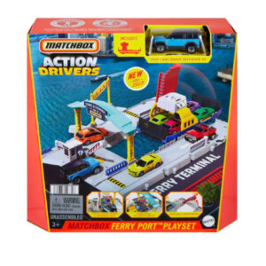 MATCHBOX ACTION DRIVER FERRY PORT PLAYSET W/ BLUE 2020 LAND ROVER