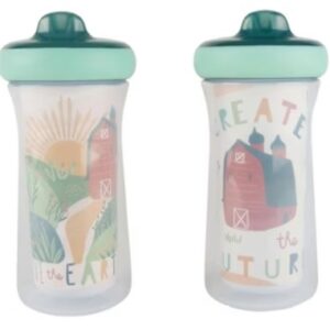 THE FIRST YEARS INSULATED SIPPY CUPS 2 PK NEUTRAL COLORS