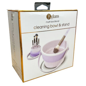 MAKEUP BRUSH CLEANING BOWL AND STAND