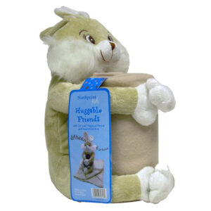 HUGGABLE FRIENDS 50" x 60" FLEECE THROW W/SOUND PET