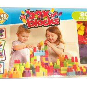 KIDS @ WORK BOX OF BLOCKS 80 PC SET