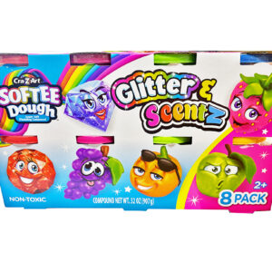 SOFTEE DOUGH GLITTER & SCENTZ 8PK