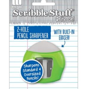 DUAL SHARPENER W/ ERASER SCRIBBLE STUFF
