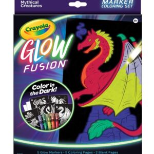 GLOW FUSION COLORING SET, MYTHICAL CREATURES