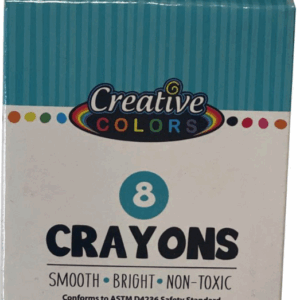 CREATIVE COLORS 8PK CRAYONS