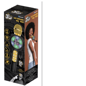 KARAOKE MICROPHONE BLACK BLUETHOOTH