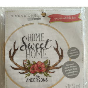 HOME SWEET HOME CROSS STITCH 6"