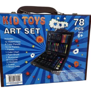 78 PIECES WOODEN ART SET