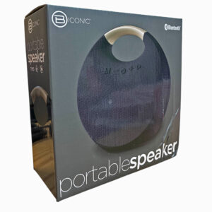 BICONIC BLUETOOTH PORTABLE SPEAKER- BLACK