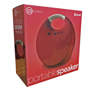 BICONIC BLUETOOTH PORTABLE SPEAKER RED