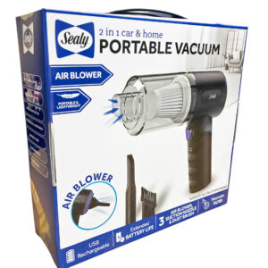 SEALY 2 IN 1 CAR & HOME PORTABLE VACCUM