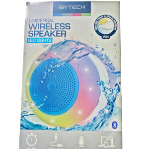 WATER RESISTANT WIRELESS SPEAKER LED LIGHTS