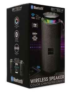 5W RGB BLUETOOTH SPEAKER FM BLACK