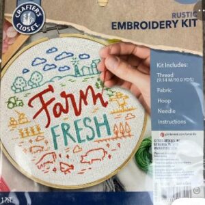 KEEP LEARNING EMBROIDERY KIT 6"