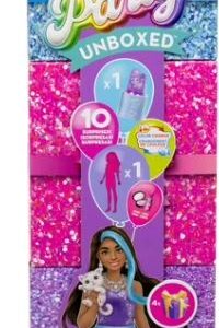 BARBIE PARTY UNBOXED 10 SURPRISES W/DOLL-AA