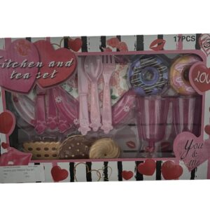 HEARTS AND STRIPES KITCHEN AND TEA SET