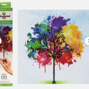 DIAMOND ART RAINBOW TREE