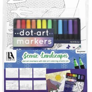 LANDSCAPE DOT ART WITH MARKERS
