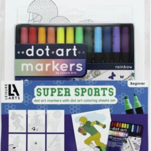 SPORTS DOT ART WITH MARKERS