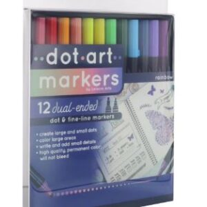 RAINBOW DOT MARKERS 12 PC