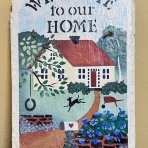 WELCOME TO OUR COTTAGE WOOD PAINTING KIT  14 X 14