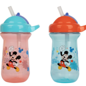 MICKEY FLIP TOP STRAW 2 PK