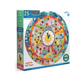 AROUND THE CLOCK 25PC GIANT ROUND PUZZLE