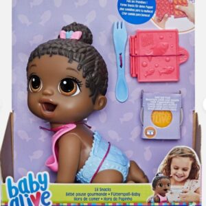 BABY ALIVE LITTLE SNACKERS BLACK HAIR