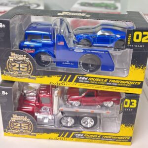 1:64 MUSCLE MACHINES 25TH TRANSPORTERS ASST