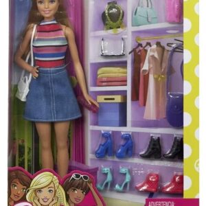 BARBIE BLONDE WITH CLOSET ACCESSORIES PLAYSET