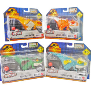 JURASSIC WORLD UNCAGED CLICK TRACKER DINO ASST