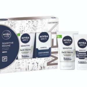 NIVEA 2 PCS FOR MEN FACE WASH + FACE MOISTURISER
