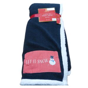 HOLIDAY SHERPA LET IT SNOW