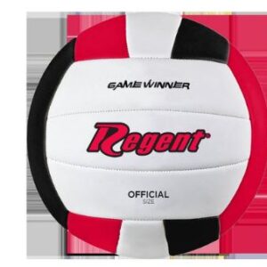 REGENT GAME WINNER OFFICAL SIZE  VOLLEYBALL WH/RED/BLK DEFLATED