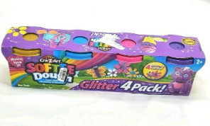 SOFTEE DOUGH GLITTER 4 CT